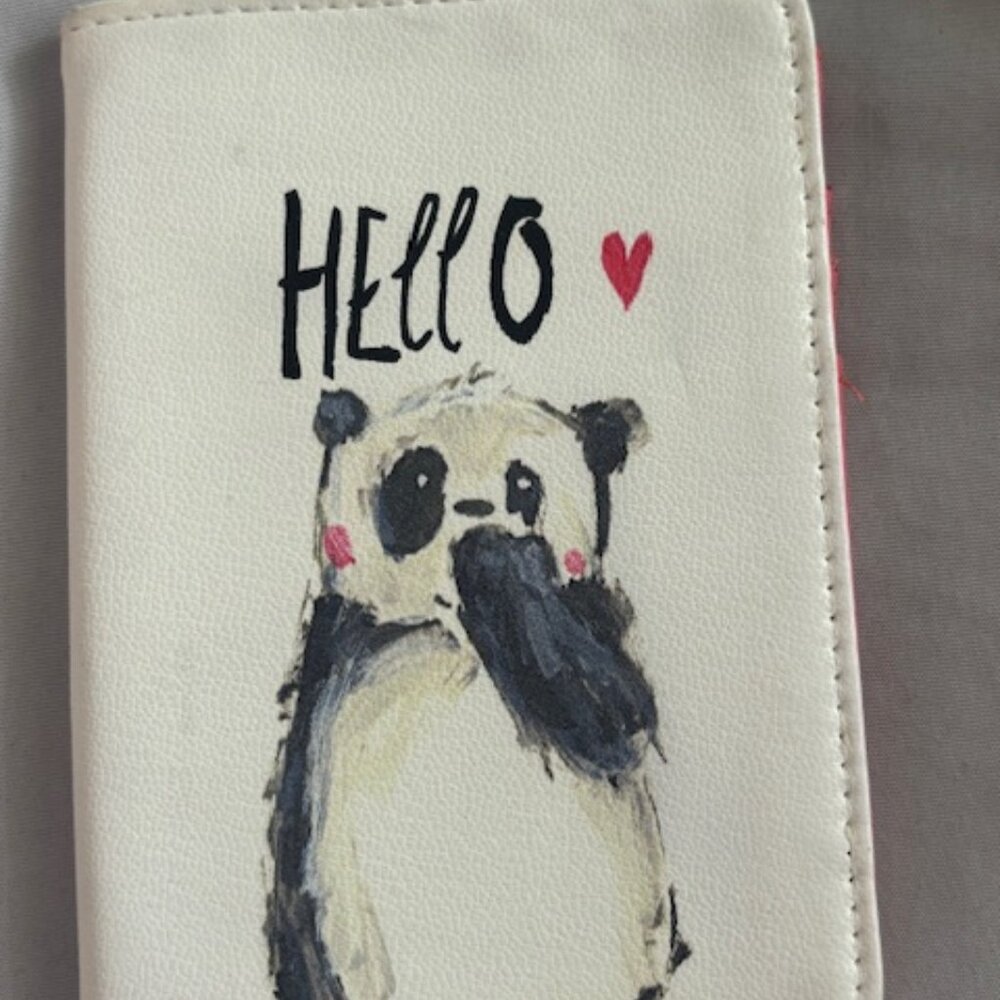 Panda bear passport holder